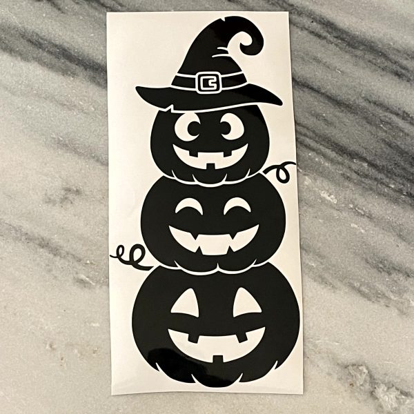 Herbruikbare raamsticker "pumpkin" ± 25x12,5cm
