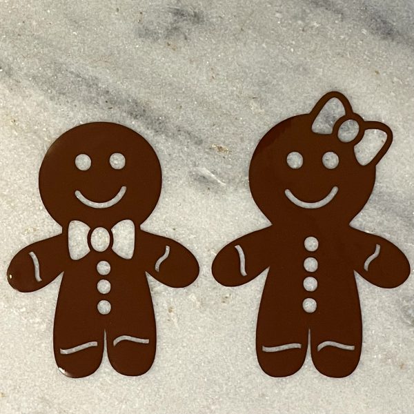 Raamsticker (herbruikbaar) "gingerbread" (prijs is voor 2, een mannetje en een vrouwtje)