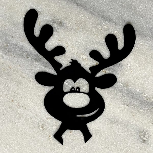 Raamsticker (herbruikbaar) "kiekeboe Rudolph"