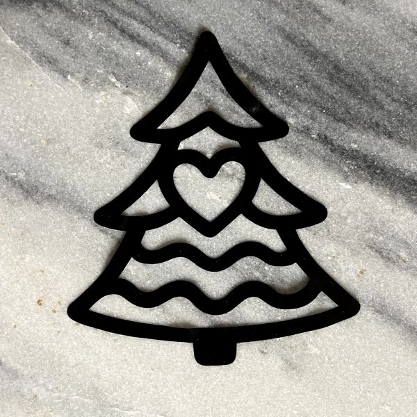 Raamsticker (herbruikbaar) "kerstboom"