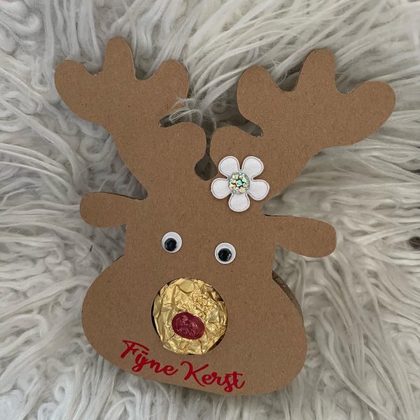 Rudolph met chocolade neus